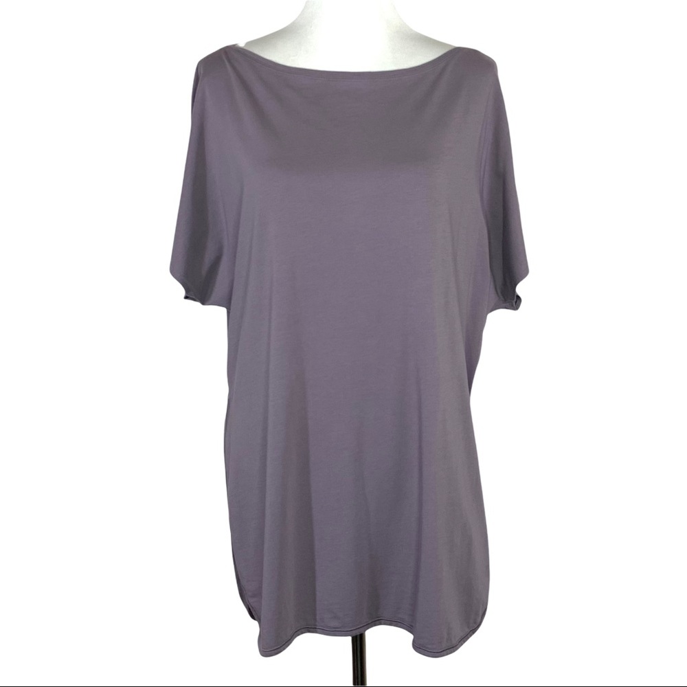 Lululemon Side Story Tee Shirt Sz Large? Dusky Lavender High Slits Short Sleeve